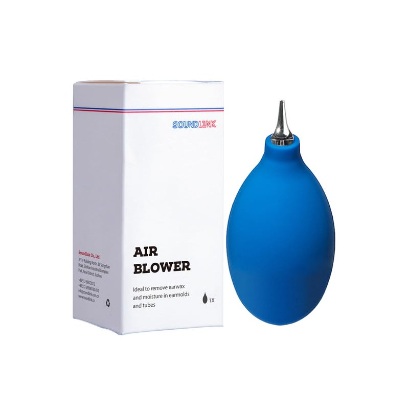 SoundLink Mini Squeeze Ball Pump Duster Ear Mold Cleaner Dust Cleaner Air Blower for Hearing Aids, Camera Lens, Watch Computer Laptop, DSLR Camera Lens Keyboard, Computer PC Parts (Blue(Metal)) - Image 3